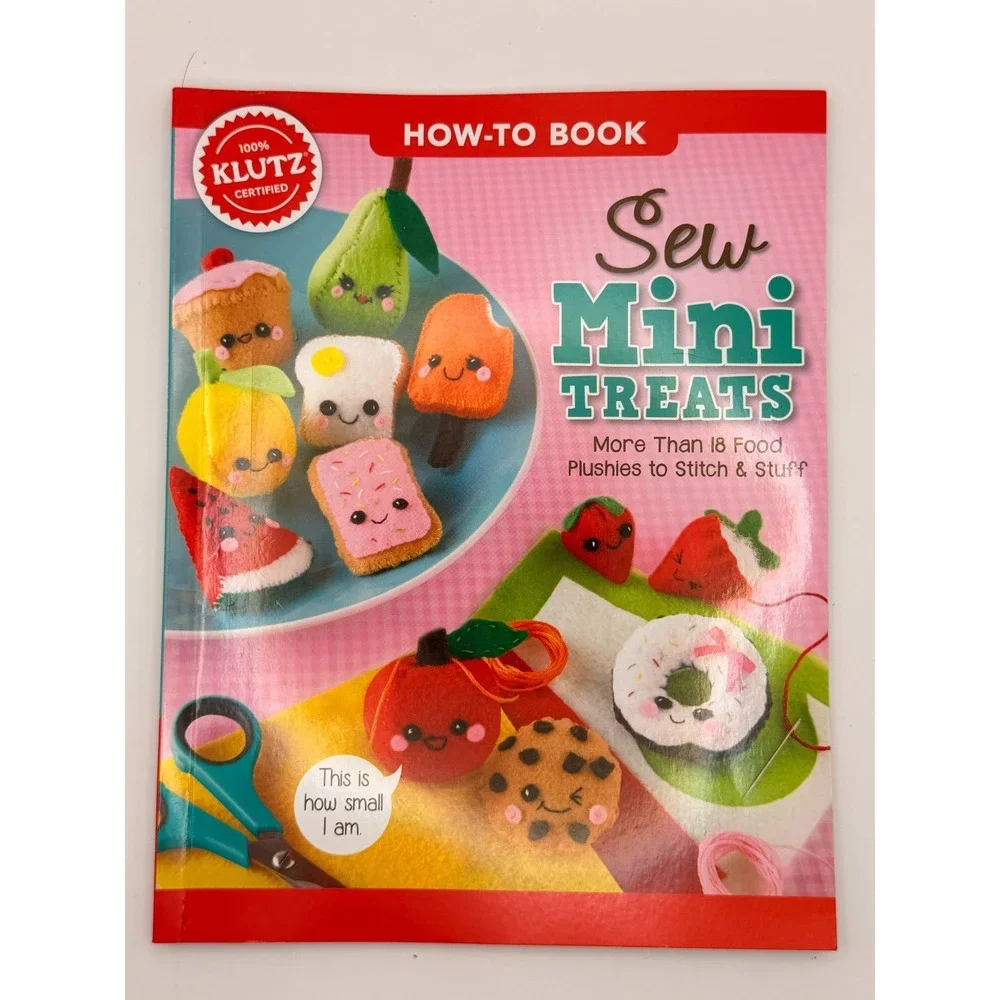 Klutz Sew Mini Cute Things & Mini Treats How-To Book Lot 2 Book Only